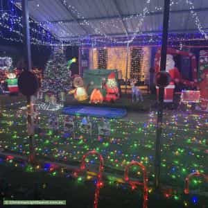 Christmas Light display at 33 Irvine Street, Kairi