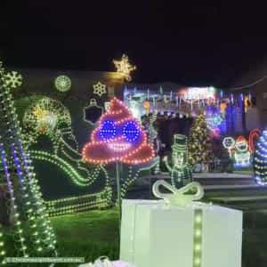 Christmas Light display at 37 Borgnis Street, Davidson