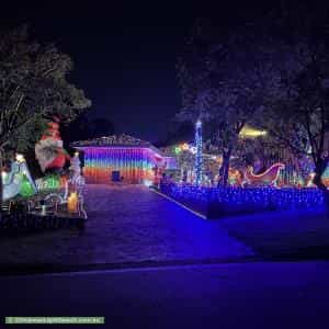 Christmas Light display at 14 Mistral Street, Jamboree Heights
