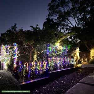 Christmas Light display at 10 Bemboka Road, Croydon Hills
