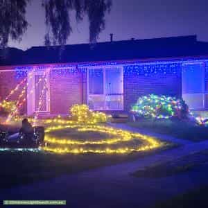 Christmas Light display at 4 Aden Place, Frankston