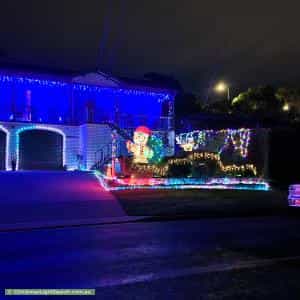 Christmas Light display at 98 Munro Road, Crestwood
