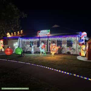 Christmas Light display at 17 Greenleaf Drive, Lara