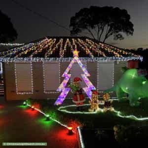 Christmas Light display at 5 Senior Court, Watsonia North