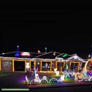 Christmas Light display at 5 Keane Court, Evanston Park