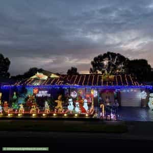 Christmas Light display at 11 Shearer Close, Sydenham