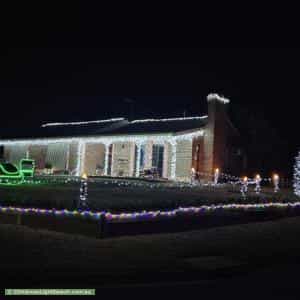 Christmas Light display at 1 Hobler Place, Darley