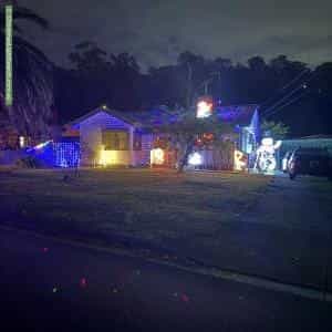 Christmas Light display at 25 Mount View Road, Upper Ferntree Gully