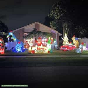 Christmas Light display at 100 Lakesfield Drive, Lysterfield