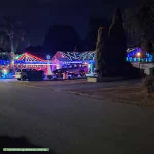 Christmas Light display at 6 Roma Place, Lesmurdie