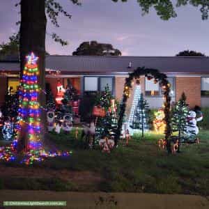 Christmas Light display at 3 Nunki Place, Giralang
