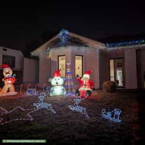 Christmas Light display at 24 Palamountain Drive, Evanston Park