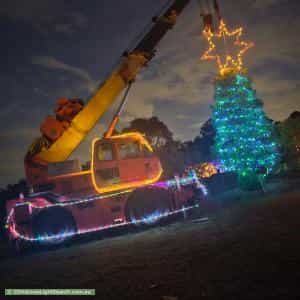 Christmas Light display at 90 Llandilo Road, Berkshire Park