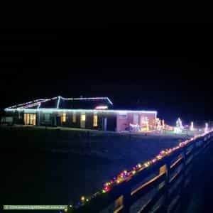 Christmas Light display at 11 Teesdale-Lethbridge Road, Teesdale