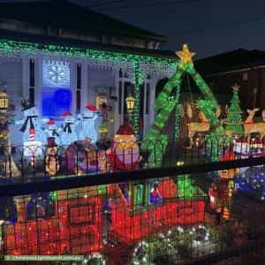Christmas Light display at 36 Loch Street, Coburg