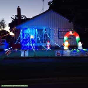 Christmas Light display at 18 Hicken Crescent, Shepparton