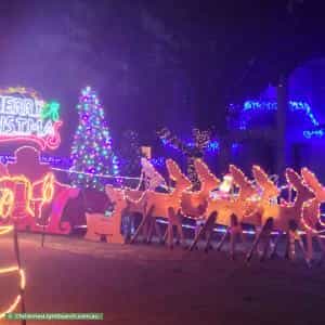 Christmas Light display at 2 Stableford Chase, Melton West