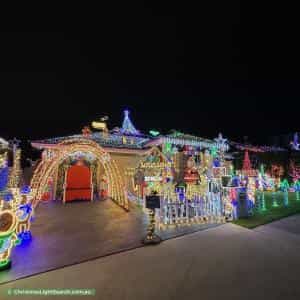 Christmas Light display at 15 Walseley Crescent, Gledswood Hills
