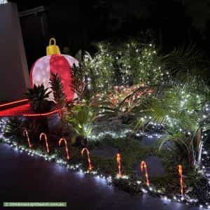 Christmas Light display at 83A Park Road, Cheltenham