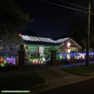 Christmas Light display at  Baird Street, Brighton East