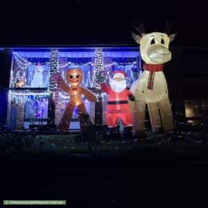 Christmas Light display at 54 Meredith Circuit, Kambah