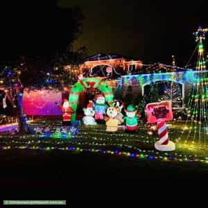 Christmas Light display at 25 Seville Crest, Mindarie