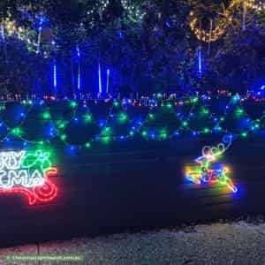 Christmas Light display at 11 Waterbrook Court, Mawson Lakes