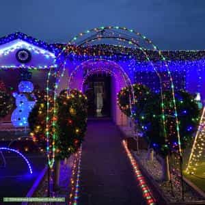 Christmas Light display at 14 George Street, Taylors Hill