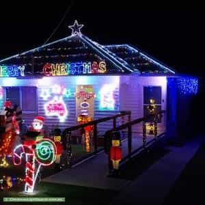 Christmas Light display at 6 Duke Street, Morpeth