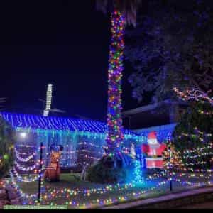 Christmas Light display at 45 Glenthorn Crescent, O'Halloran Hill
