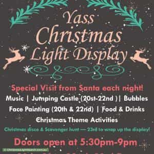Christmas Light display at 81 Church Street, Yass