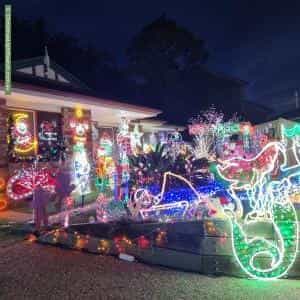 Christmas Light display at 7 Farr Court, Daisy Hill