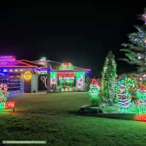Christmas Light display at 6 Heywood Street, Glenvale