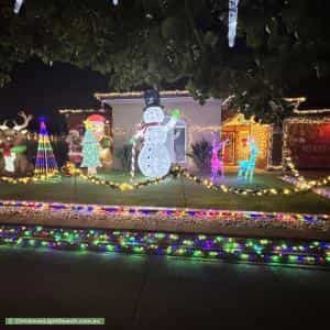 Christmas Light display at 15 Birchgrove Way, Taylors Hill