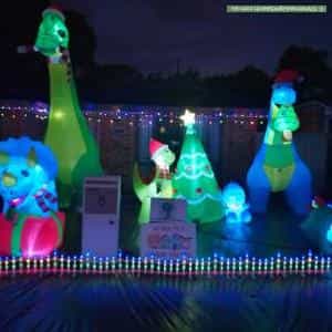 Christmas Light display at 8 Bella Court, Morphett Vale