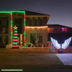 Christmas Light display at 7 Flagtail Outlook, Yanchep