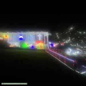 Christmas Light display at 39 Wattle Road, Jannali