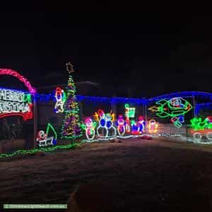 Christmas Light display at  15 Hamersley Street, Toodyay