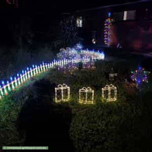 Christmas Light display at 8 Mara Place, West Lakes
