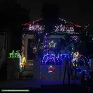 Christmas Light display at 8 Frederick Street, Sydenham