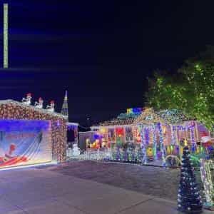 Christmas Light display at 11 Robyn Court, Hampton Park
