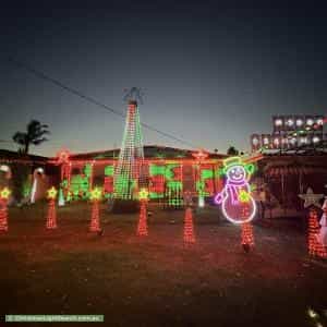Christmas Light display at 22 Hoya Crescent, Frankston North