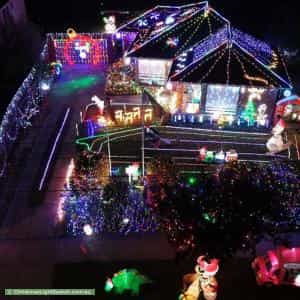 Christmas Light display at 8 Ring Court, Dandenong North