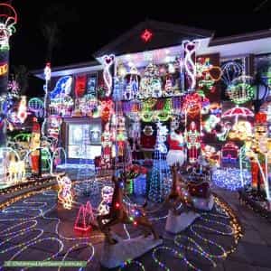 Christmas Light display at 59 Viney Street, Clarinda
