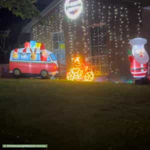 Christmas Light display at 9 Summerhill Park Drive, Mooroolbark