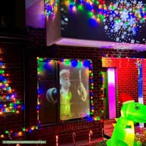 Christmas Light display at 39 Wattle Street, West Footscray