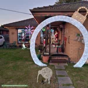 Christmas Light display at 7 Medway Avenue, Cheltenham