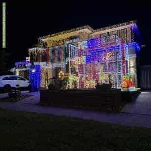 Christmas Light display at 6 Henrietta Avenue, Officer