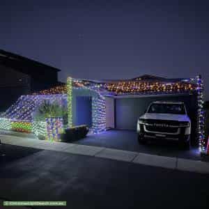 Christmas Light display at  14 Kevin Curtis Crescent, Casey