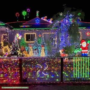 Christmas Light display at 3 Gnandaroo Road, Exmouth